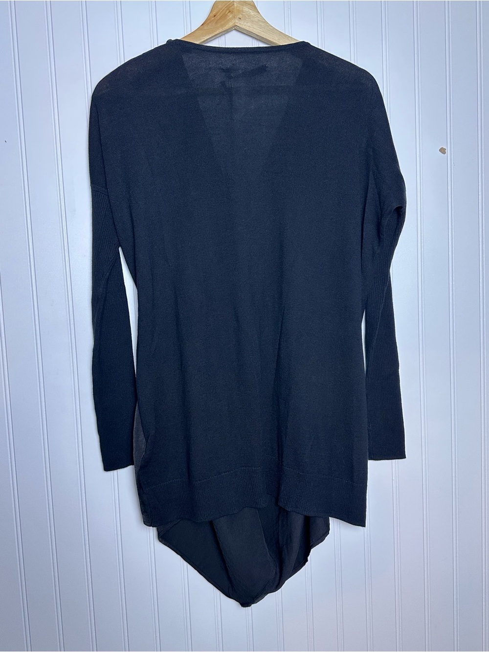 Allsaints - Erma Cowl Neck Top Long Sleeves Small NWT Minimalist - Picture 4 of 13